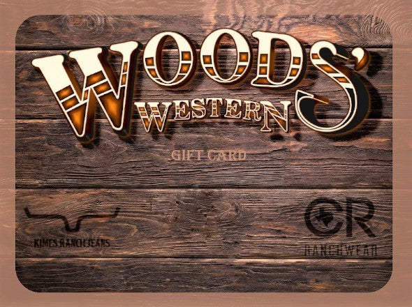 Woods' Western eGift Card